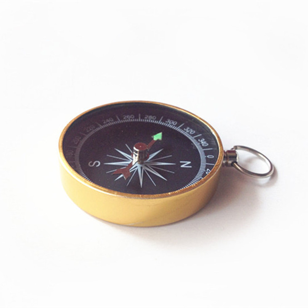 Compass Keychain Mini - เข็มทิศโลหะขนาดเล็กพรีเมียม 2 ชิ้น พร้อมพวงกุญแจตกแต่งสำหรับกระเป๋า กุญแจ ของขวัญงานปาร์ตี้