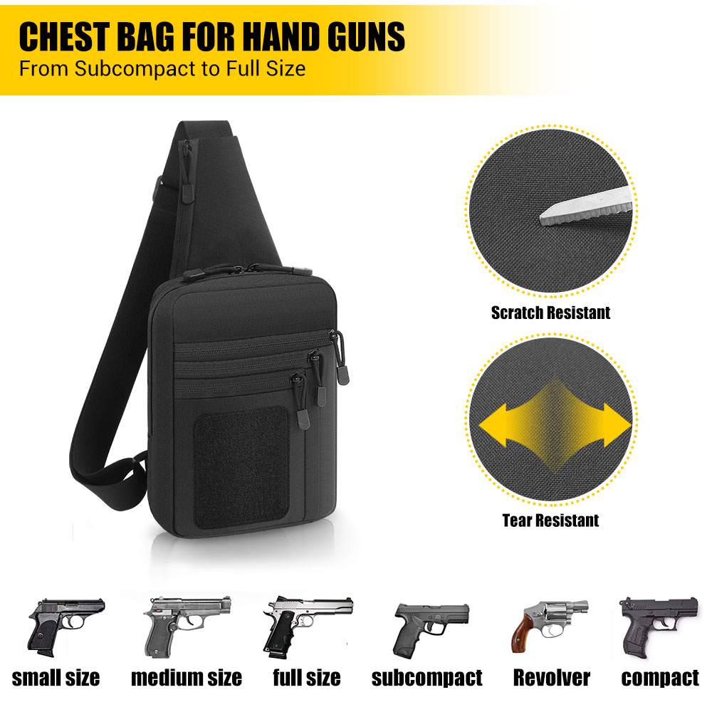 กระเป๋าปืนพกยุทธวิธี ซองปืนพกแ - Edc Carry Handgun บทวิจารณ์และราคา