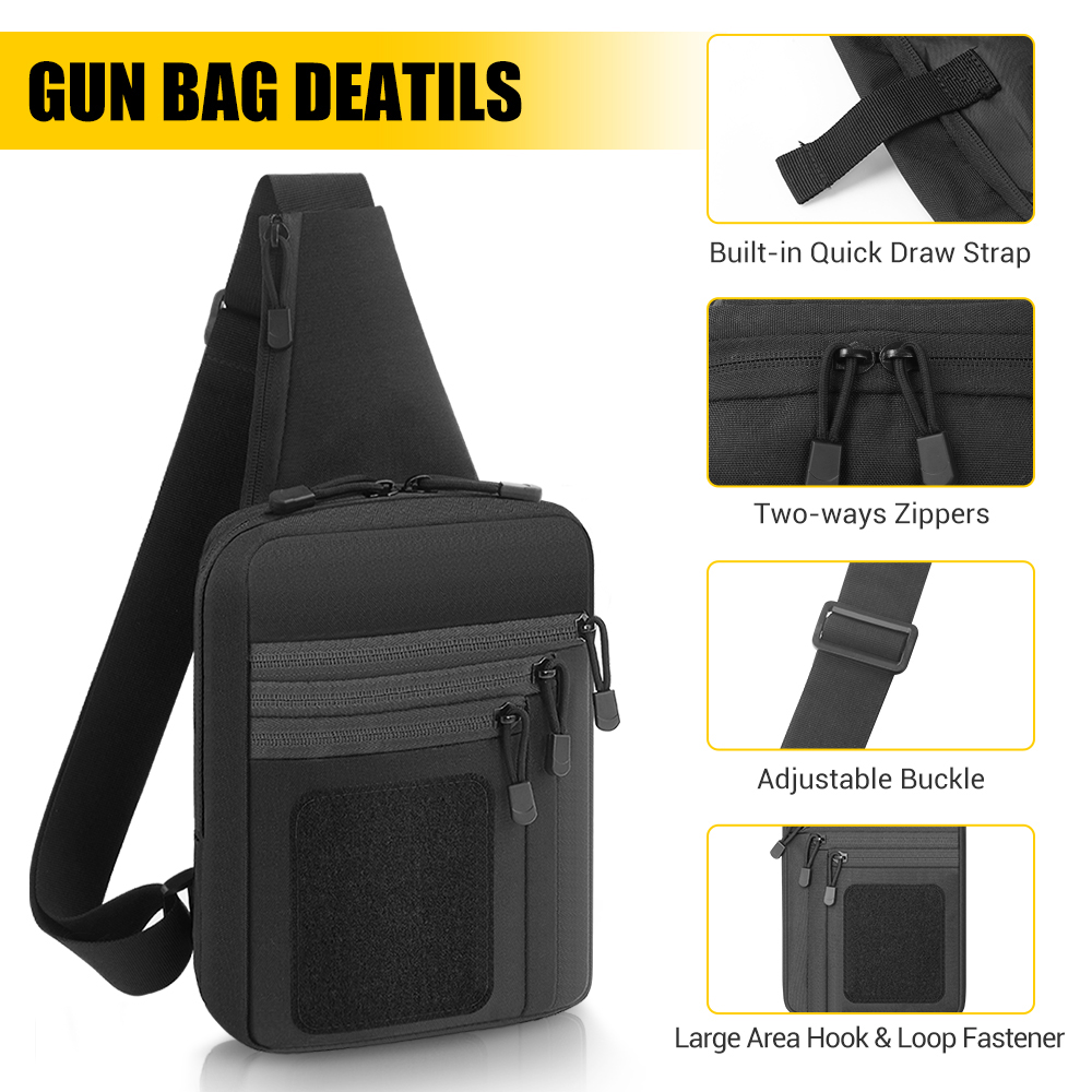 กระเป๋าปืนพกยุทธวิธี ซองปืนพกแ - Edc Carry Handgun บทวิจารณ์และราคา