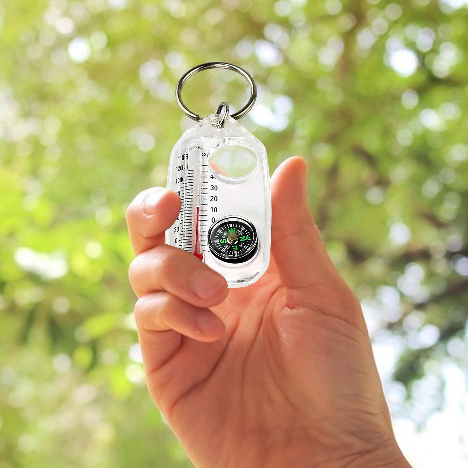 เข็มทิศพวงกุญแจขนาดเล็กแบบพกพา - Compass Keychain Mini บทวิจารณ์และราคา