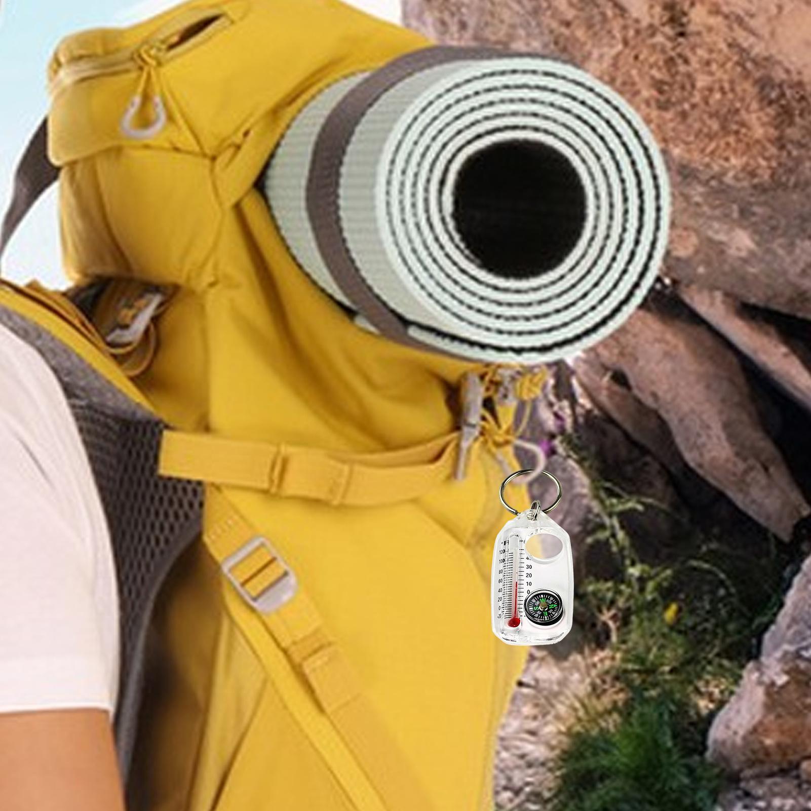 เข็มทิศพวงกุญแจขนาดเล็กแบบพกพา - Compass Keychain Mini บทวิจารณ์และราคา