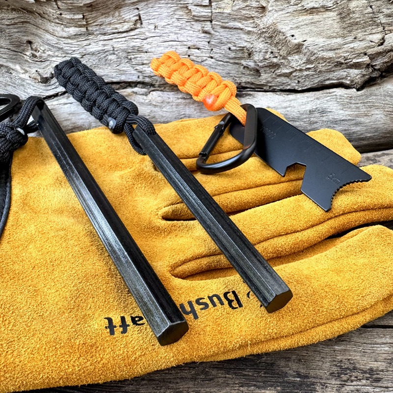 แท่งไฟแช็กแมกนีเซียมหกเหลี่ยมแ - Ferro Rod Striker บทวิจารณ์และราคา