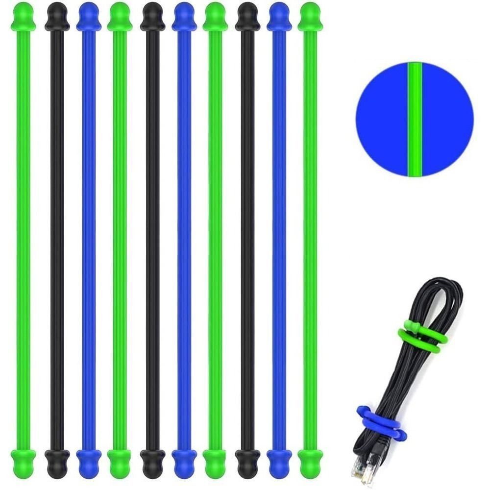 ซิลิโคนดั้งเดิม5ชิ้น, แกนเหล็ก - Gear Tie Reusable บทวิจารณ์และราคา