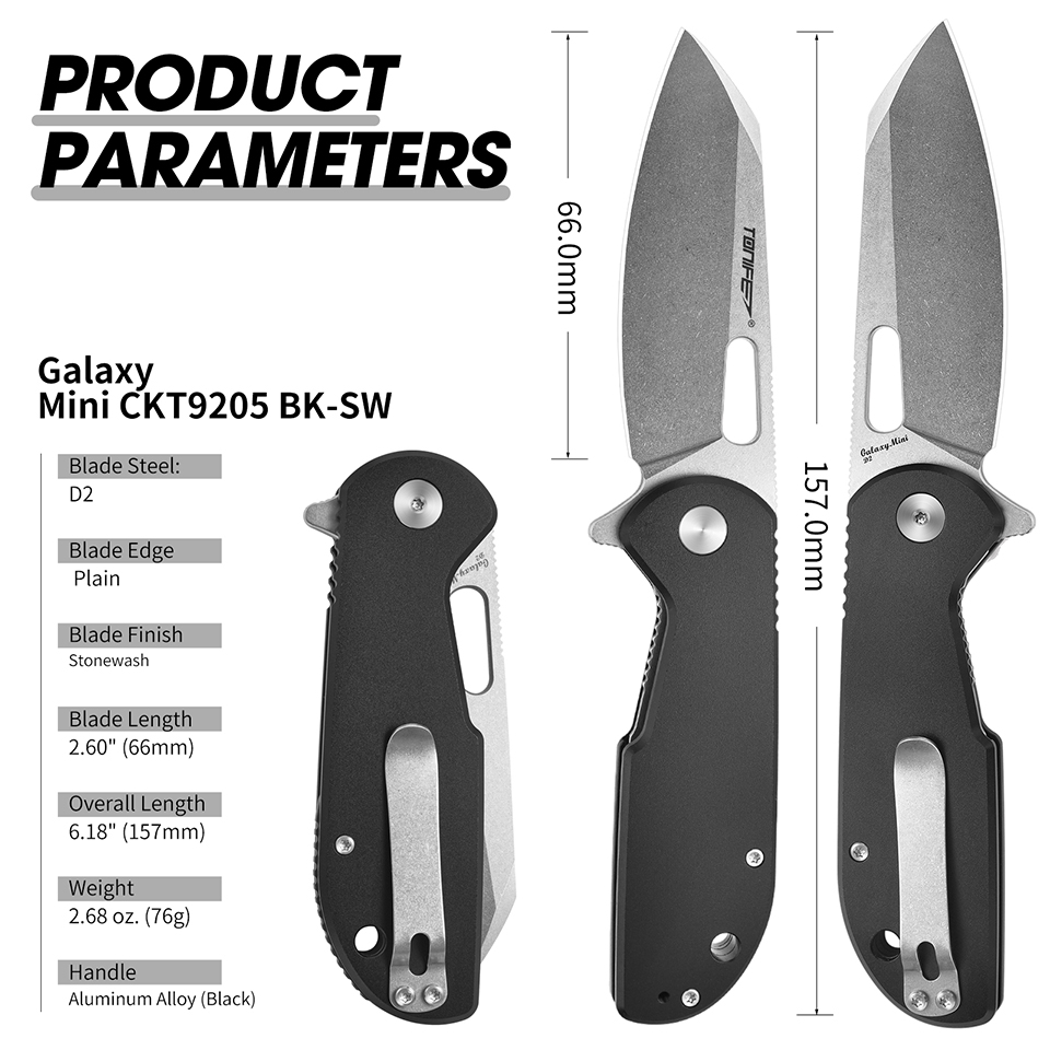 มีดพับ TONIFE Galaxy Mini CKT9 - Edc Every Day Carry おもちゃ บทวิจารณ์และราคา