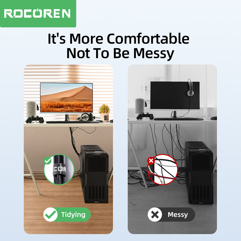 สายรัดจัดระเบียบสายเคเบิล Roco - Gear Tie Reusable บทวิจารณ์และราคา