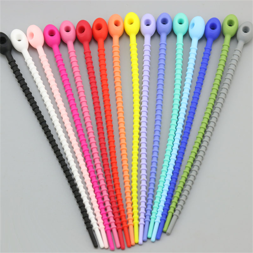 สายรัดซิลิโคนหลากสี 10 ชิ้น/ชุ - Gear Tie Reusable บทวิจารณ์และราคา